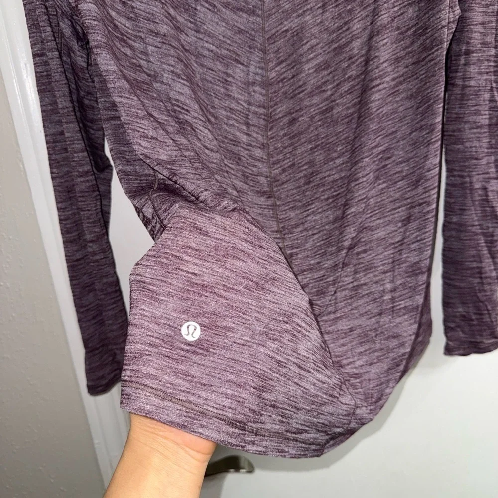 Lululemon Meant To Move Long Sleeve Heathered Foxglove size 6